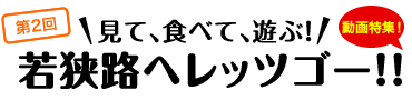 見て、食べて、遊ぶ！若狭路へレッツゴー！！